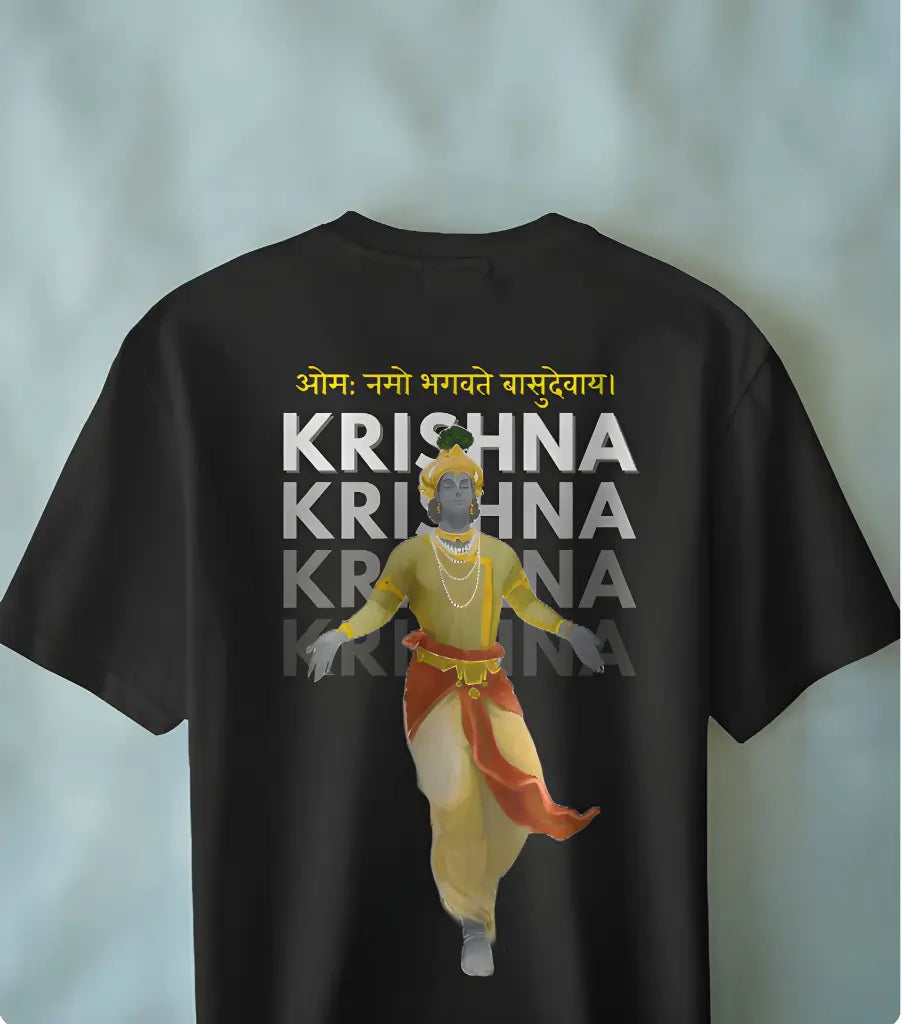 DIVINE KRISHNA MAHA MANTRA T-SHIRT🕉️ CASH ON DELIVERY AVAILABLE