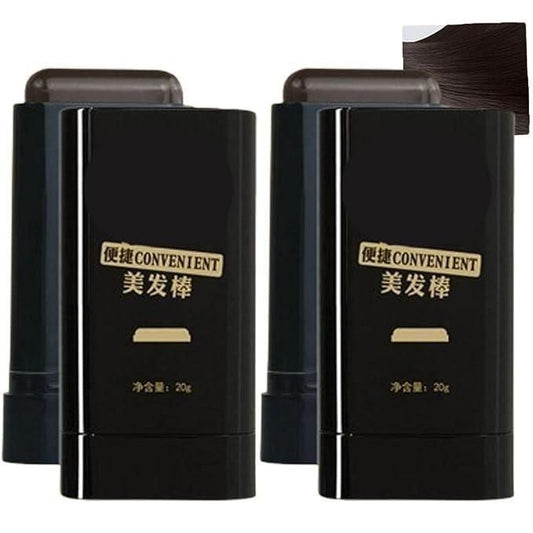 Covering White Hair is Simple and Convenient 200gm - Black Pack of 2