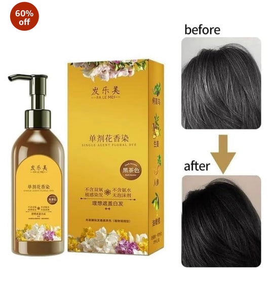 BUY 1 GET 1 FREEE✨2-in-1 Natural Hair Dye Shampoo – Instantly Covers Grey, Promotes Hair Growth & Restores Shine – No Ammonia, No Damage