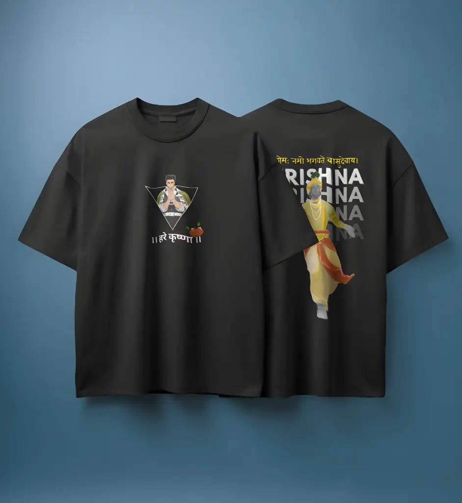DIVINE KRISHNA MAHA MANTRA T-SHIRT🕉️                                     CASH ON DELIVERY AVAILABLE