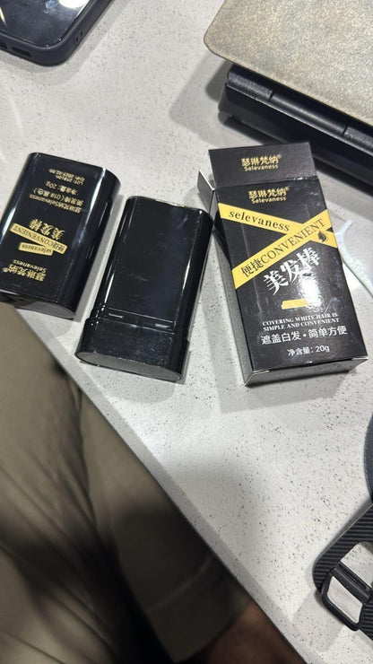 Covering White Hair is Simple and Convenient 200gm - Black Pack of 2